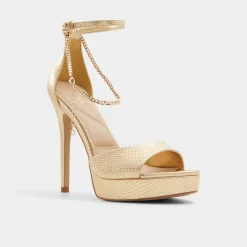 Platform Heels^ALDO Afumeth Gold