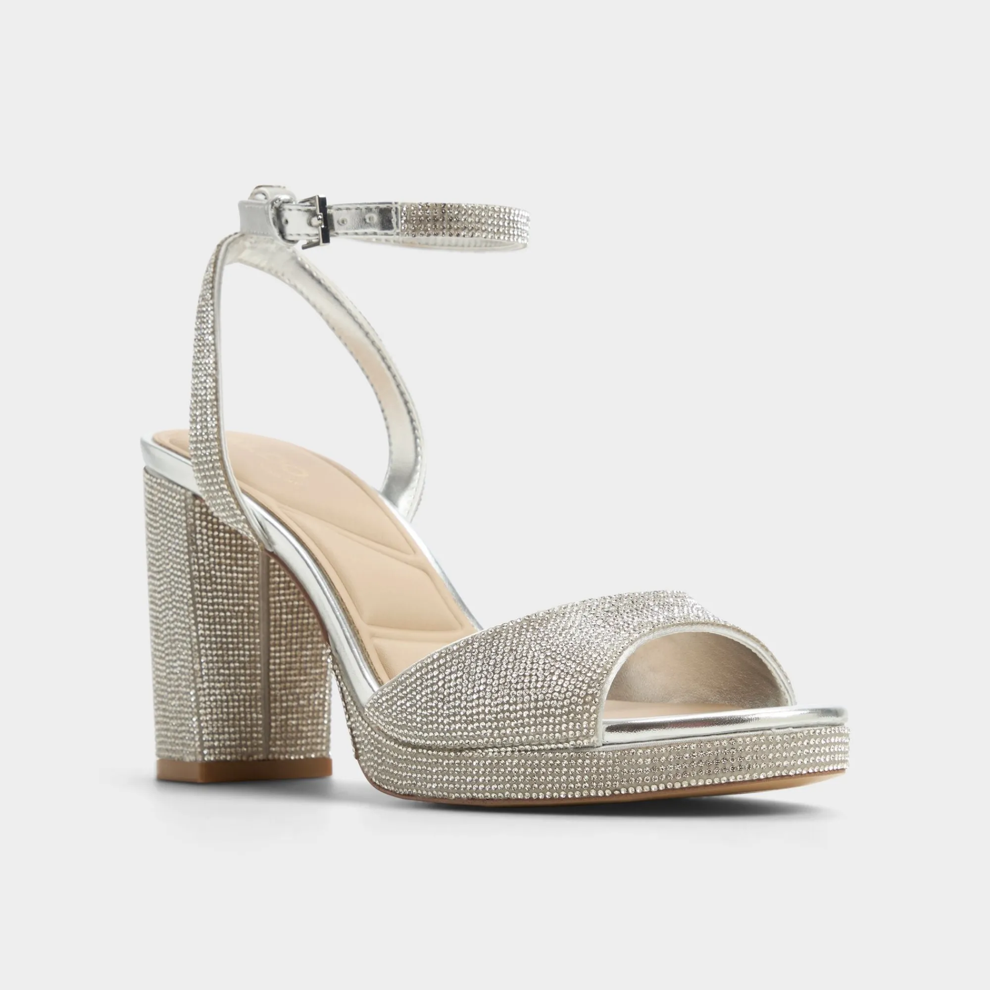 Platform Heels^ALDO Alluring Silver