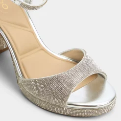 Platform Heels^ALDO Alluring Silver