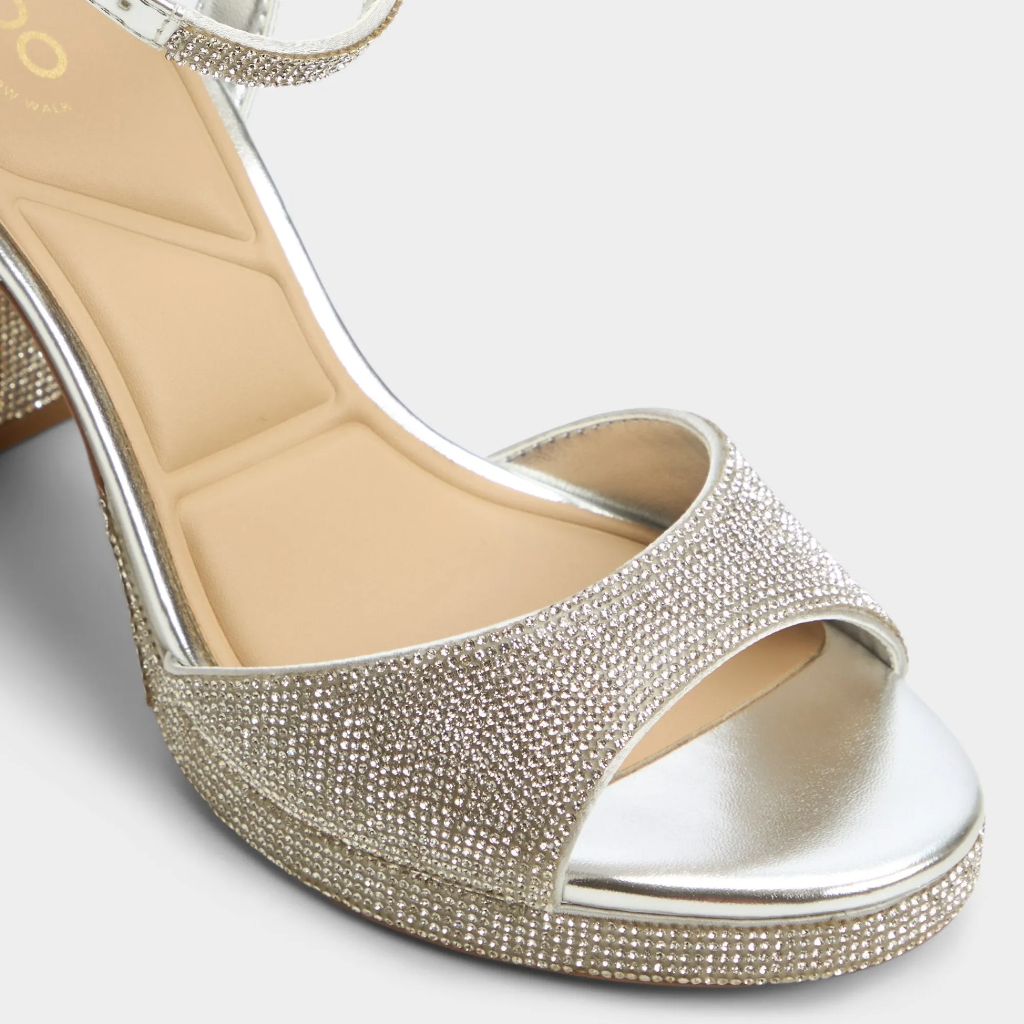 Platform Heels^ALDO Alluring Silver