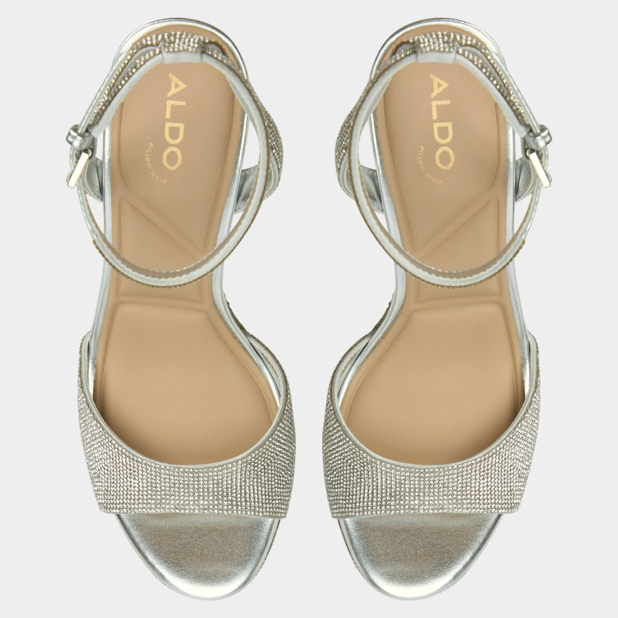 Platform Heels^ALDO Alluring Silver