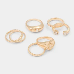 Accessories|Rings^ALDO Anngellica Gold/Clear Multi