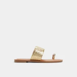 Flat Sandals^ALDO Beachwalk Gold