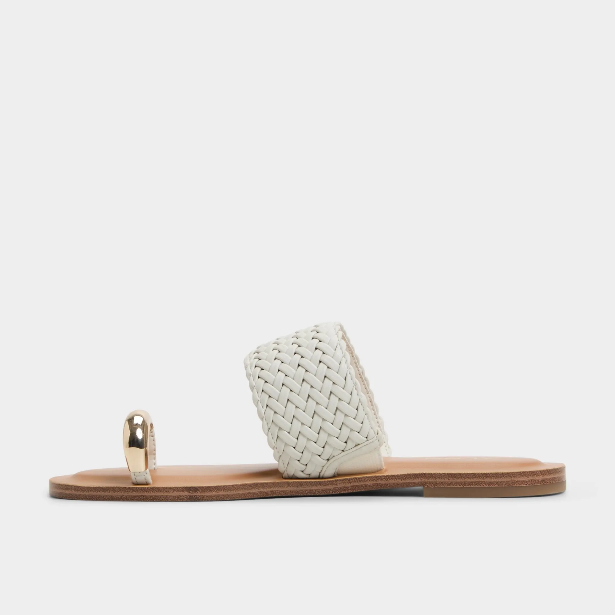 Flat Sandals^ALDO Beachwalk White/Bone
