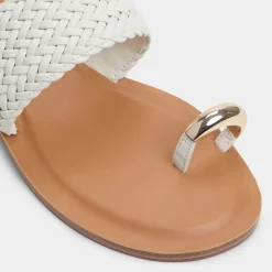 Flat Sandals^ALDO Beachwalk White/Bone