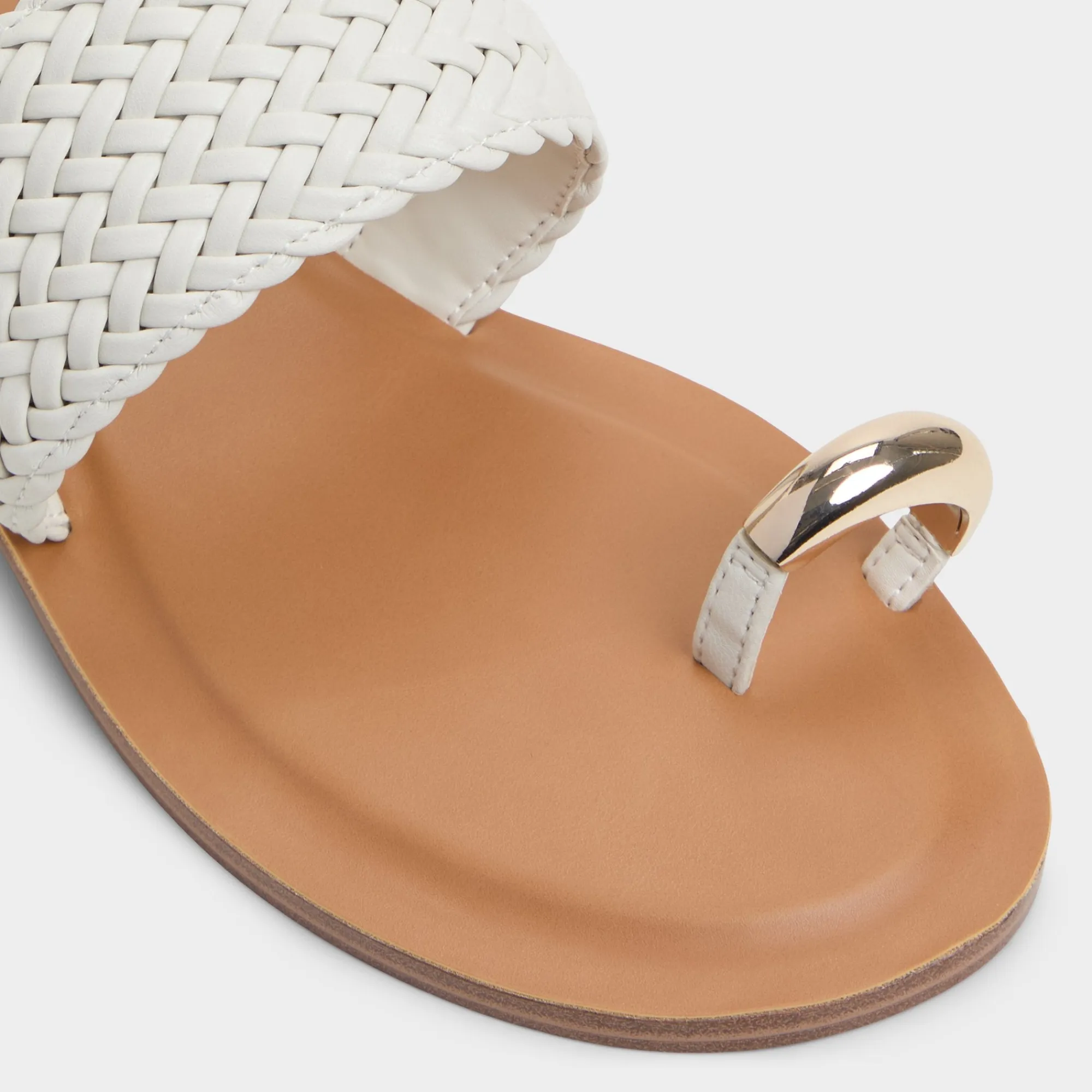 Flat Sandals^ALDO Beachwalk White/Bone