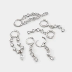 Accessories|Earrings^ALDO Colettee Silver/clear multi