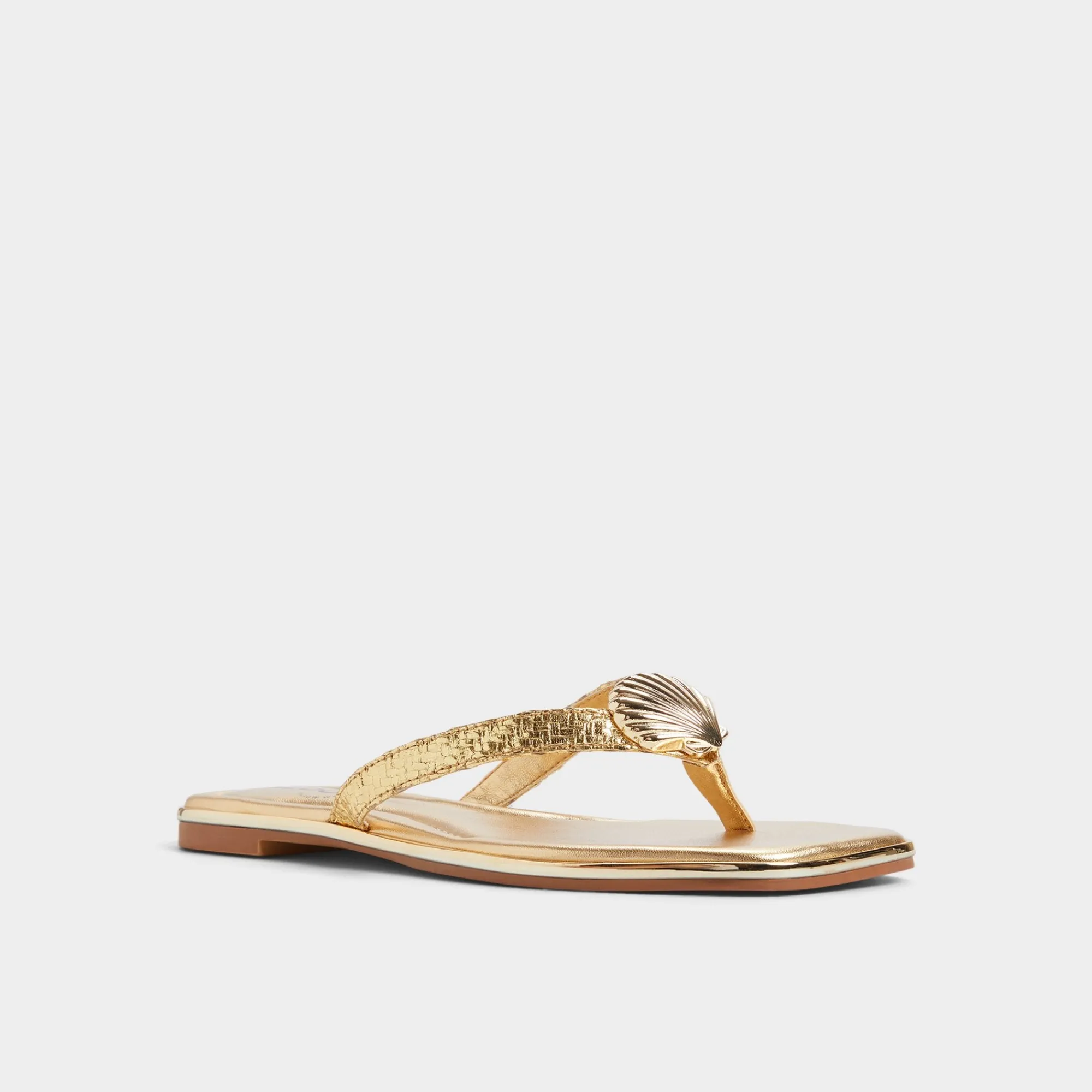 Thong Sandals|Flat Sandals^ALDO Conchiglia Gold
