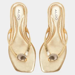 Thong Sandals|Flat Sandals^ALDO Conchiglia Gold