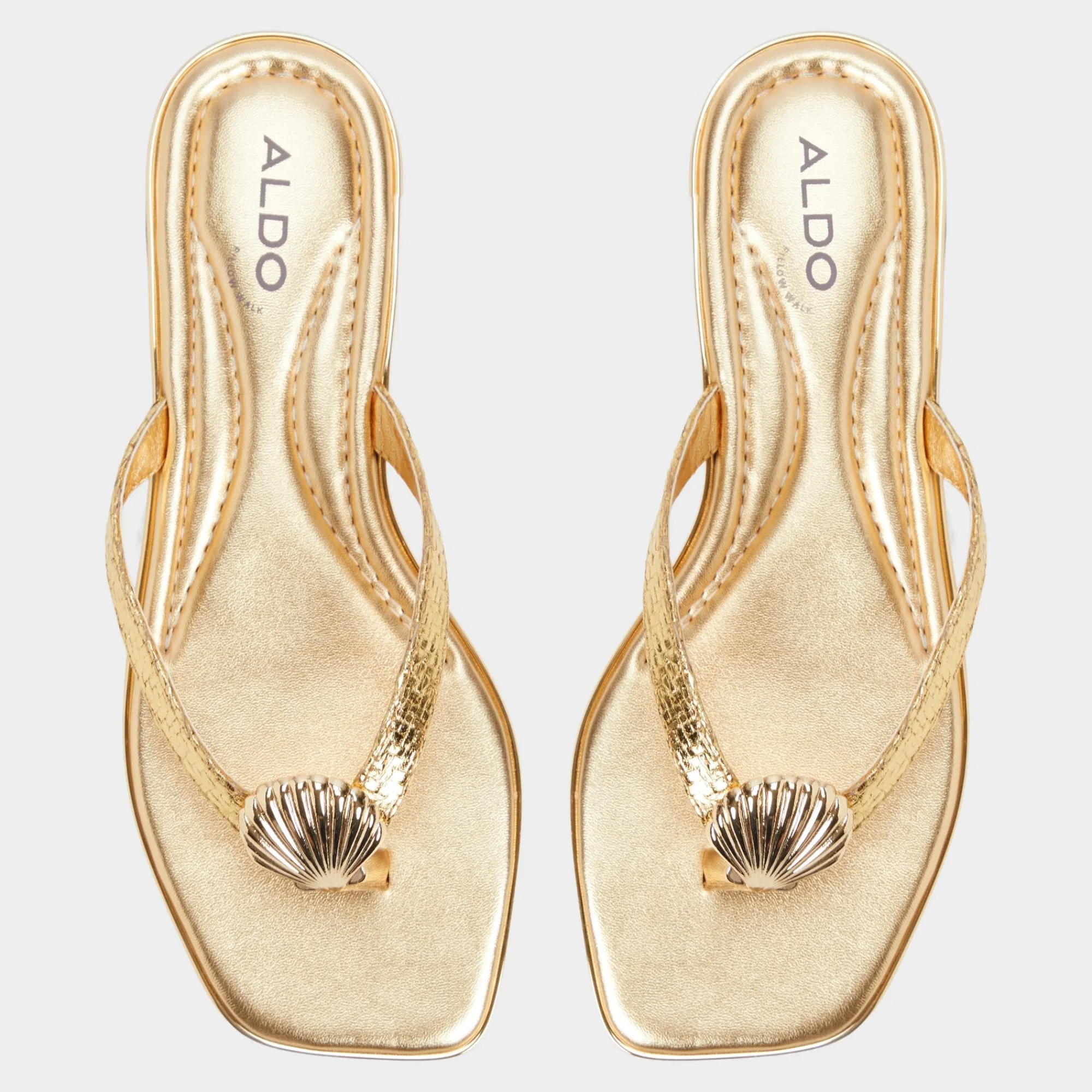 Thong Sandals|Flat Sandals^ALDO Conchiglia Gold