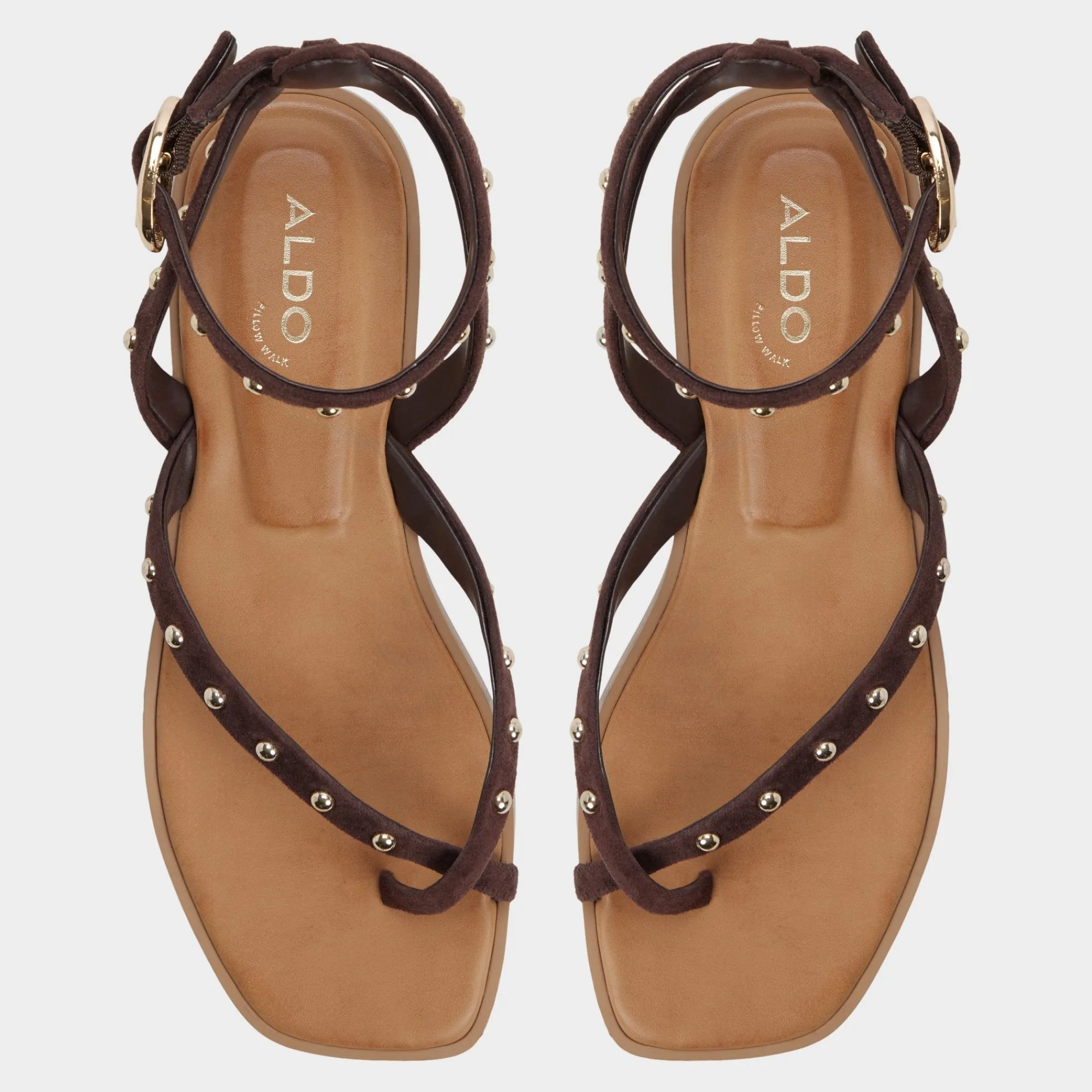 Flat Sandals^ALDO Daressi Dark brown