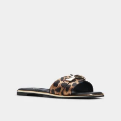 Flat Sandals^ALDO Darlina Brown multi