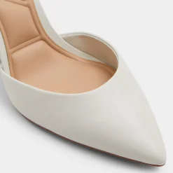 Block Heels^ALDO Faith White/bone