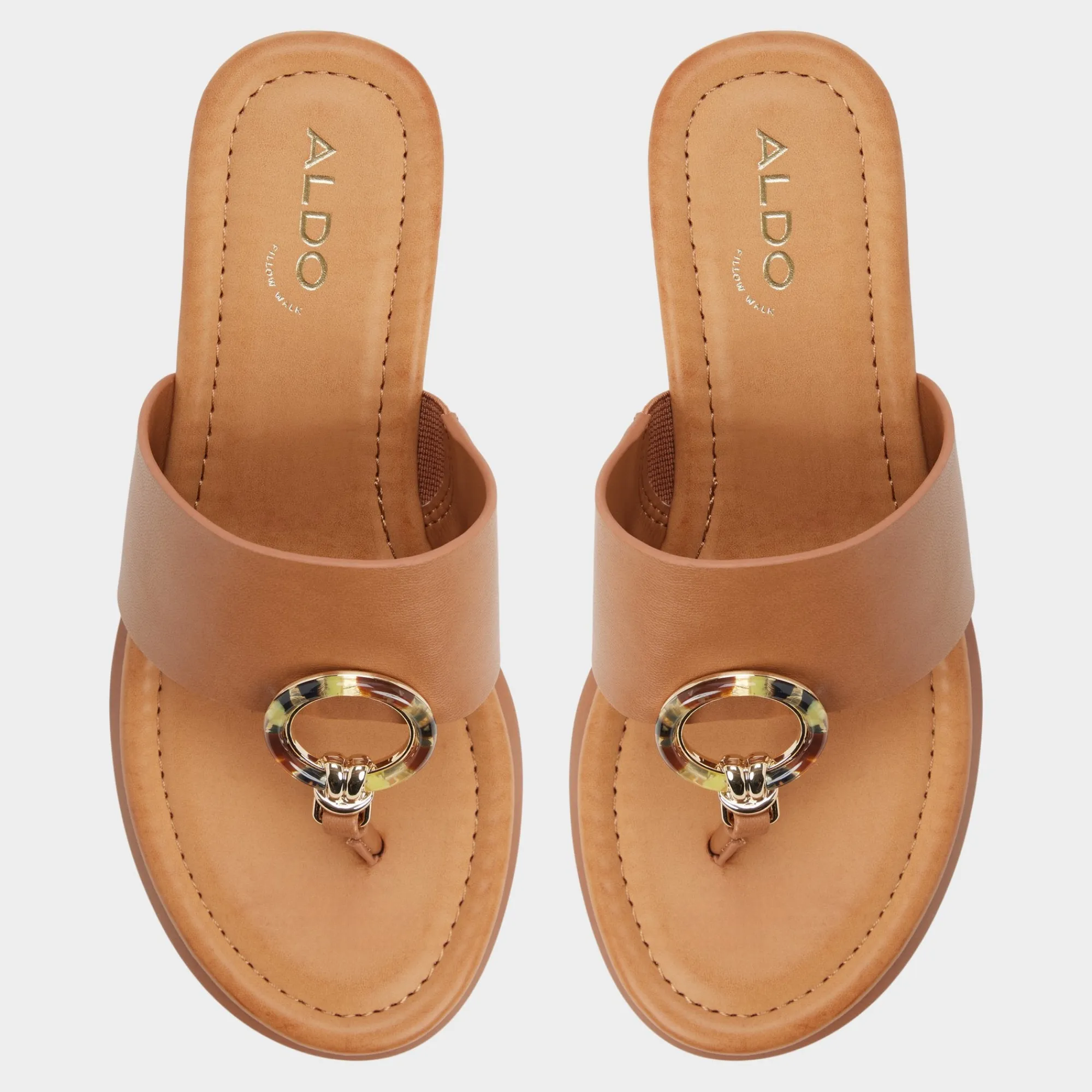 Flat Sandals^ALDO Friegan Medium brown