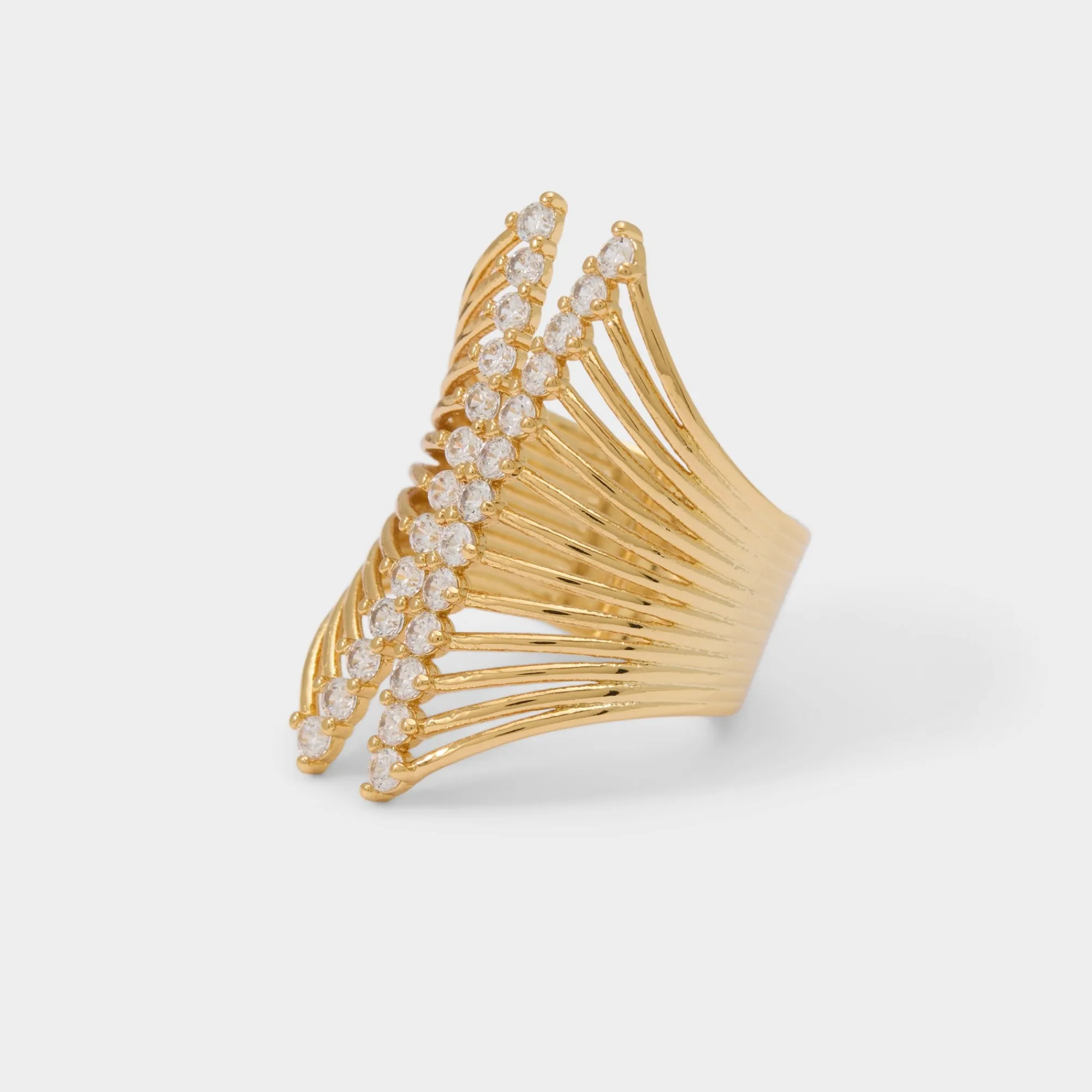 Accessories|Rings^ALDO Glimmery Gold/clear multi