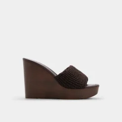 Wedge Sandals^ALDO Grounded Dark brown