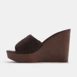 Wedge Sandals^ALDO Grounded Dark brown