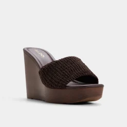 Wedge Sandals^ALDO Grounded Dark brown
