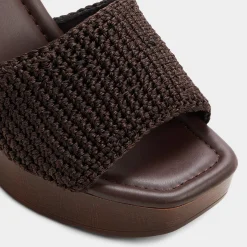 Wedge Sandals^ALDO Grounded Dark brown