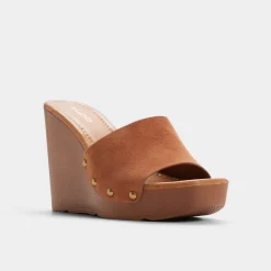 Wedge Sandals^ALDO Grounded Medium brown