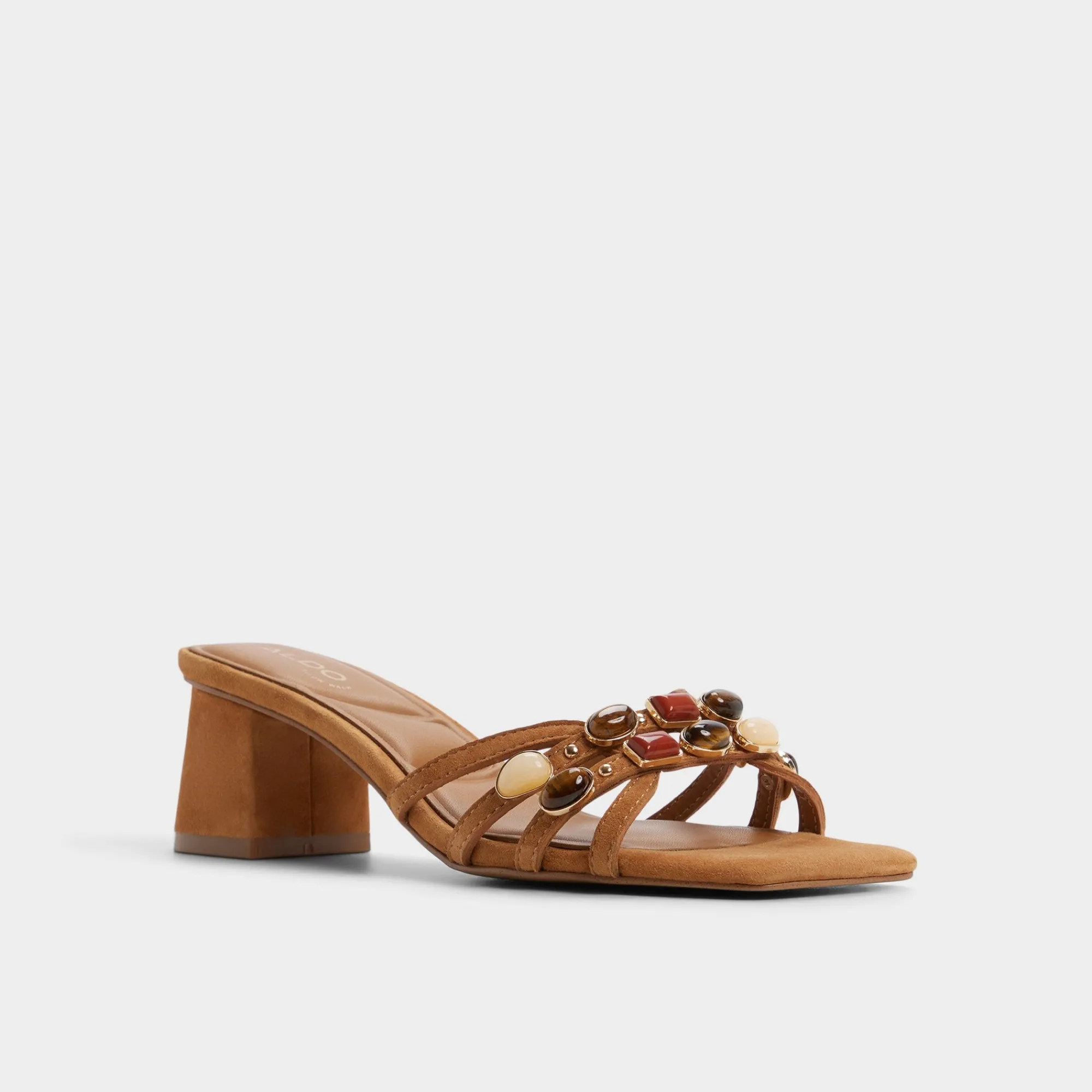Block Heels^ALDO Jemstone Medium brown