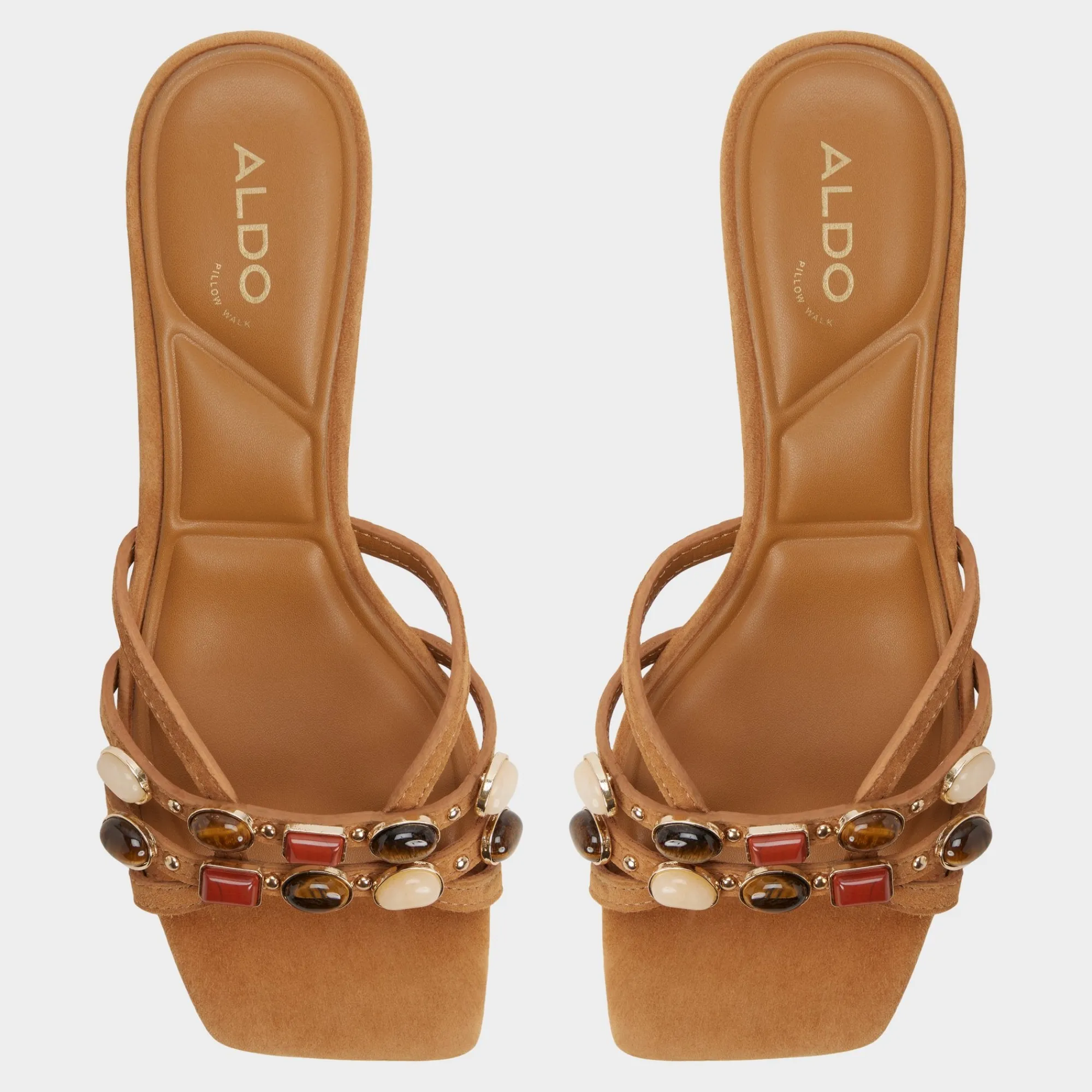 Block Heels^ALDO Jemstone Medium brown