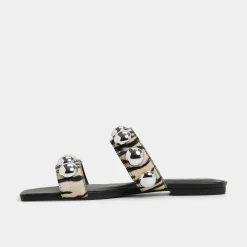 Flat Sandals^ALDO Katalena White/Black