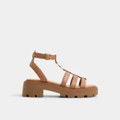 Platform Heels^ALDO Lamington Medium Brown