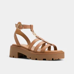 Platform Heels^ALDO Lamington Medium Brown