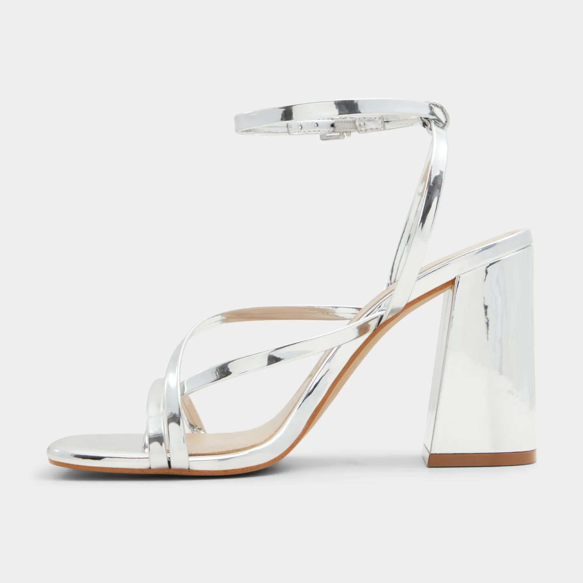 Block Heels^ALDO Laurader Silver