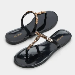 Flat Sandals|Accessories^ALDO Madila Black/Gold Multi