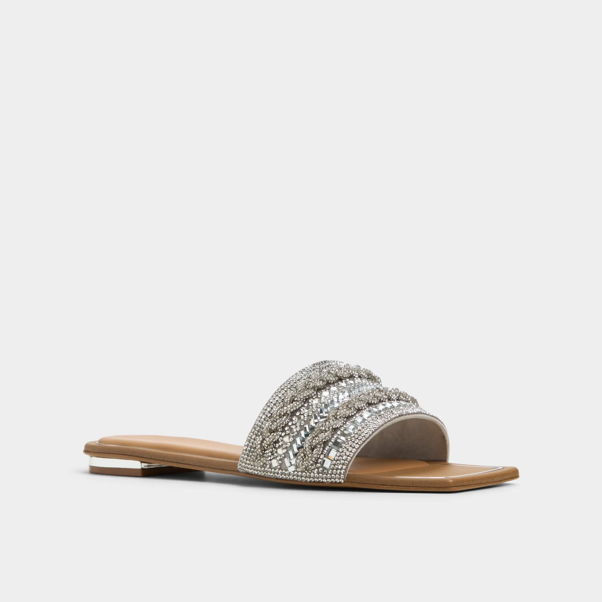 Flat Sandals^ALDO Navalia Silver