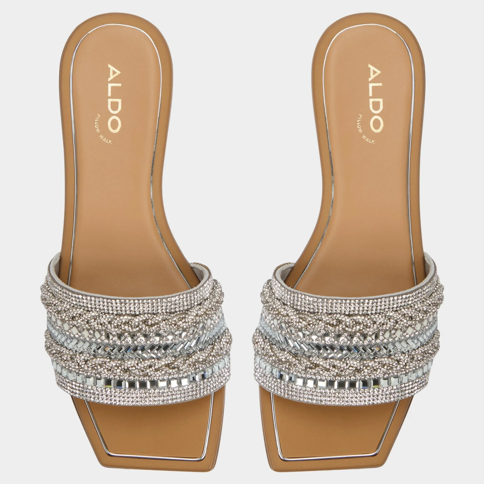 Flat Sandals^ALDO Navalia Silver