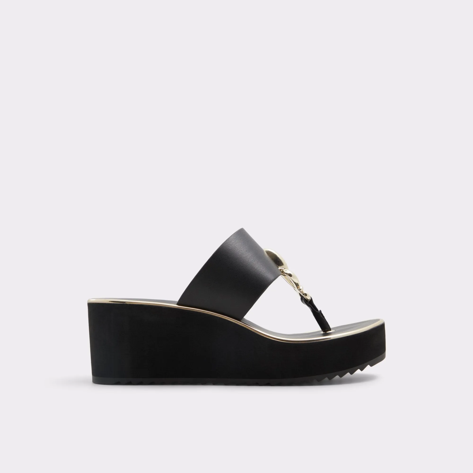 Wedge Sandals|Platform Heels^ALDO Penelopy Black