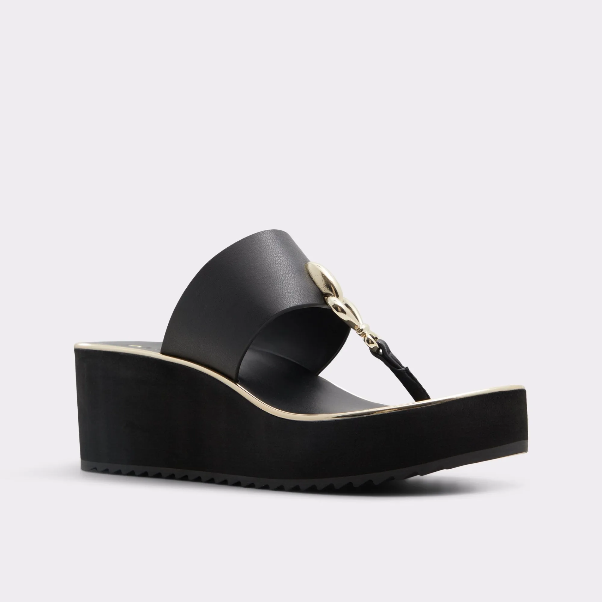 Wedge Sandals|Platform Heels^ALDO Penelopy Black