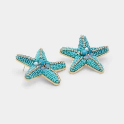 Earrings^ALDO Starfishh Turquoise