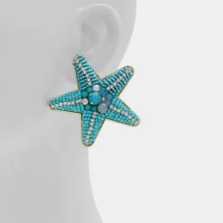 Earrings^ALDO Starfishh Turquoise