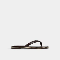 Thong Sandals|Flat Sandals^ALDO Theao Dark Brown
