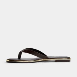 Thong Sandals|Flat Sandals^ALDO Theao Dark Brown